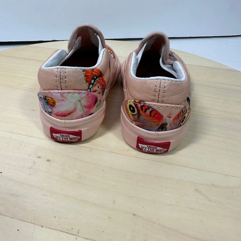 Vans Pink Butterfly Slip-On Baby Shoes